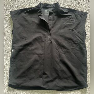 Figs Black Technical Collection Top